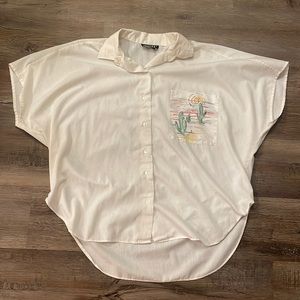 🌵 Vintage Claudia Western Button Down Tunic Shirt